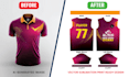 create ai generated jersey design and convert to print ready vector file