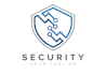 design a modern tech startup, saas and security logo