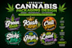 create high quality any cannabis logo and 3d weed animation