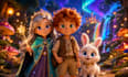 create 3d pixar  style cartoon character,avatar and ai art
