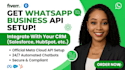 l setup whatsapp business cloud API and CRM integration