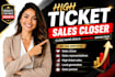 be your high ticket sales closer and b2b sales representative