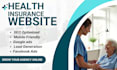 design a professional insurance website with lead generation
