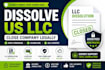 dissolve US llc, close company and cancel ein legally