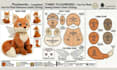 do printable plushie sewing pattern stuffed animal blueprint oc ych techpack toy
