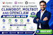 install setup openclaw clawdbot moltbook ai agent moltbot on vps pc mac mini