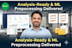 do professional data cleaning, data wrangling and preprocessing in python