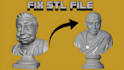fix stl file repair 3d model mesh cleanup modify character head bust 3d printing