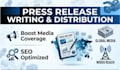 write and distribute a professional press release for PR and media coverage