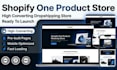 build a shopify one product store, dropshipping store