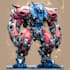 draw a mecha robot art and illustration