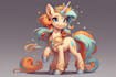create high quality pony character illustration