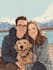 draw cute couple portraits
