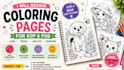 design a book cover for cozy mystery easy coloring book illustrations for KDP