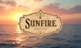design outstanding sunset pine forest landscape logo