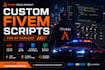 develop custom fivem rp server scripts