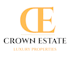 design luxury realtor logo with crown monogram