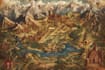 detailed hand drawn fantasy map illustration custom map