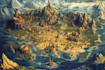 make your fantasy map illustration arts