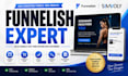 build a funnelish landing page, checkout page, advertorial, and simvoly funnel