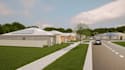 render realstate housing,site plan for residential development,community layout