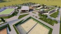 create 3d site masterplan,school campus visualization, sport complexes rendering