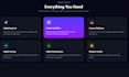 build a modern responsive react landing page with UI design