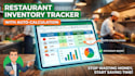 build restaurant inventory tracker spreadsheet with auto calculation