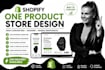 build shopify one product store for beauty, nail, spa, hair extension website