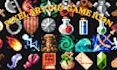 design pixel art UI icons and game interface elements and retro game design