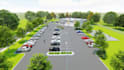 do 3d cemetery design, 3d graveyard, mausoleum, cemetery landscape