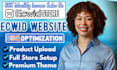 design,redesign ecwid ecommerce store, ecwid website,product listing,basic SEO