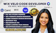develop custom wix features wix velo wix code wix database wix studio website