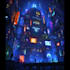 create a cyberpunk futuristic city art
