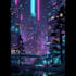 create a cyberpunk futuristic city art