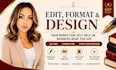 edit format and design nonfiction books for KDP