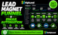 create gohighlevel lead magnet funnel with email automation