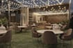ideate3d aesthetic dining,cafe restaurant,beverage lounge render,interior layout