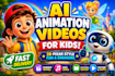 create 3d pixar style ai animation video 3d ai cartoon 3d pixar ai animation