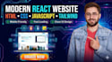 do frontend web development in react tailwind CSS javascript