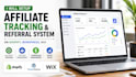 setup affiliate tracking referral program shopify woocommerce wordpress wix app
