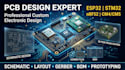 design schematic, layout pcb for esp32, stm32, nrf52, raspberry pi, cm4, cm5