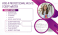write screenplay movie script scriptwriting film script tv series feature film