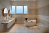 remodel 3d bathroom rendering, luxury interior design, cgi master bathroom decor