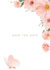 design wedding invitation card, rsvp, and save the date
