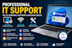 provide IT support and fix windows network issues