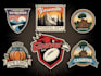 design vintage logo, badge, patch, label and sticker