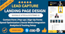 design lead capture page clickfunnels lead generation page google sites