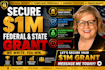 write federal and state government grant proposal application and submission