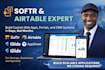 build your softr app, airtable database, glide or no code web app